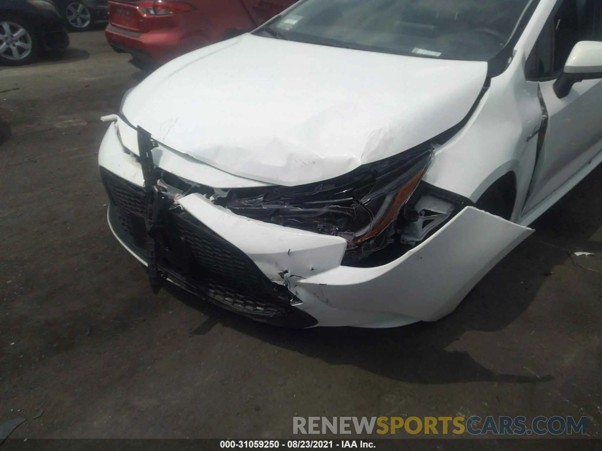 6 fotografías del automóvil dañado JTDEAMDE5MJ004559 TOYOTA COROLLA 2021