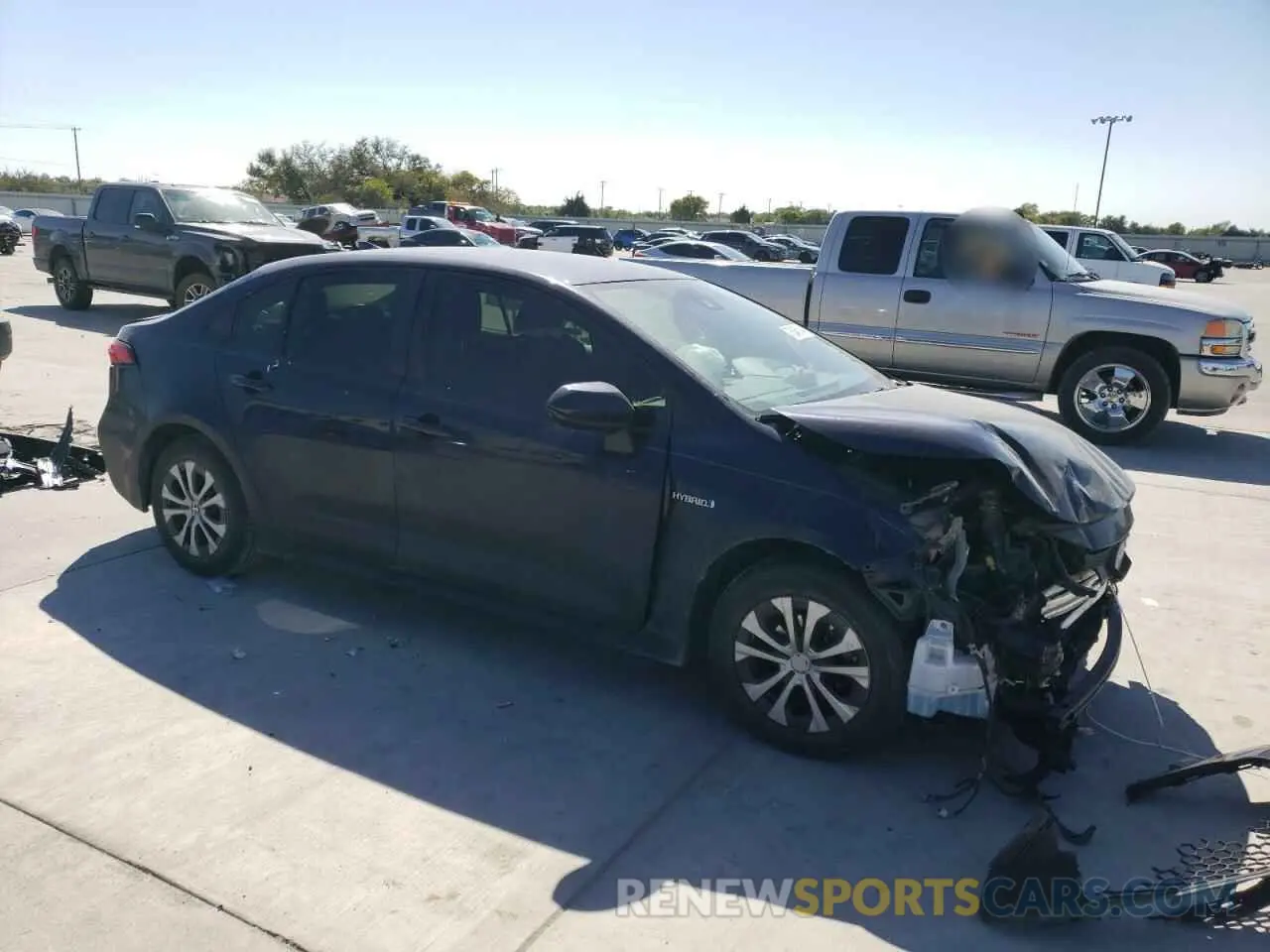4 fotografías del automóvil dañado JTDEAMDE5MJ007073 TOYOTA COROLLA 2021