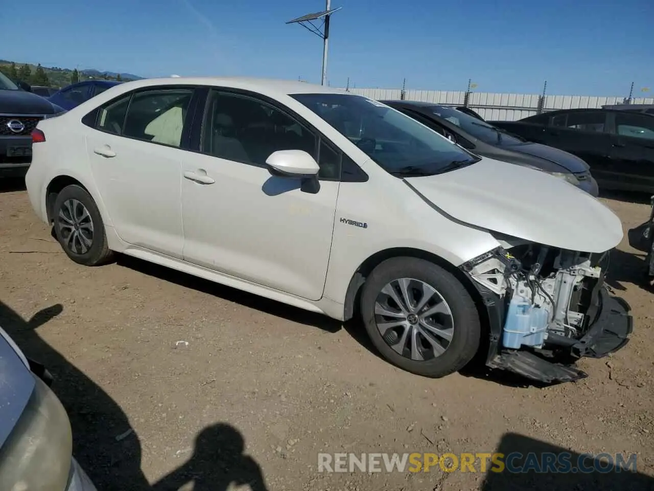 4 fotografías del automóvil dañado JTDEAMDE5MJ008370 TOYOTA COROLLA 2021