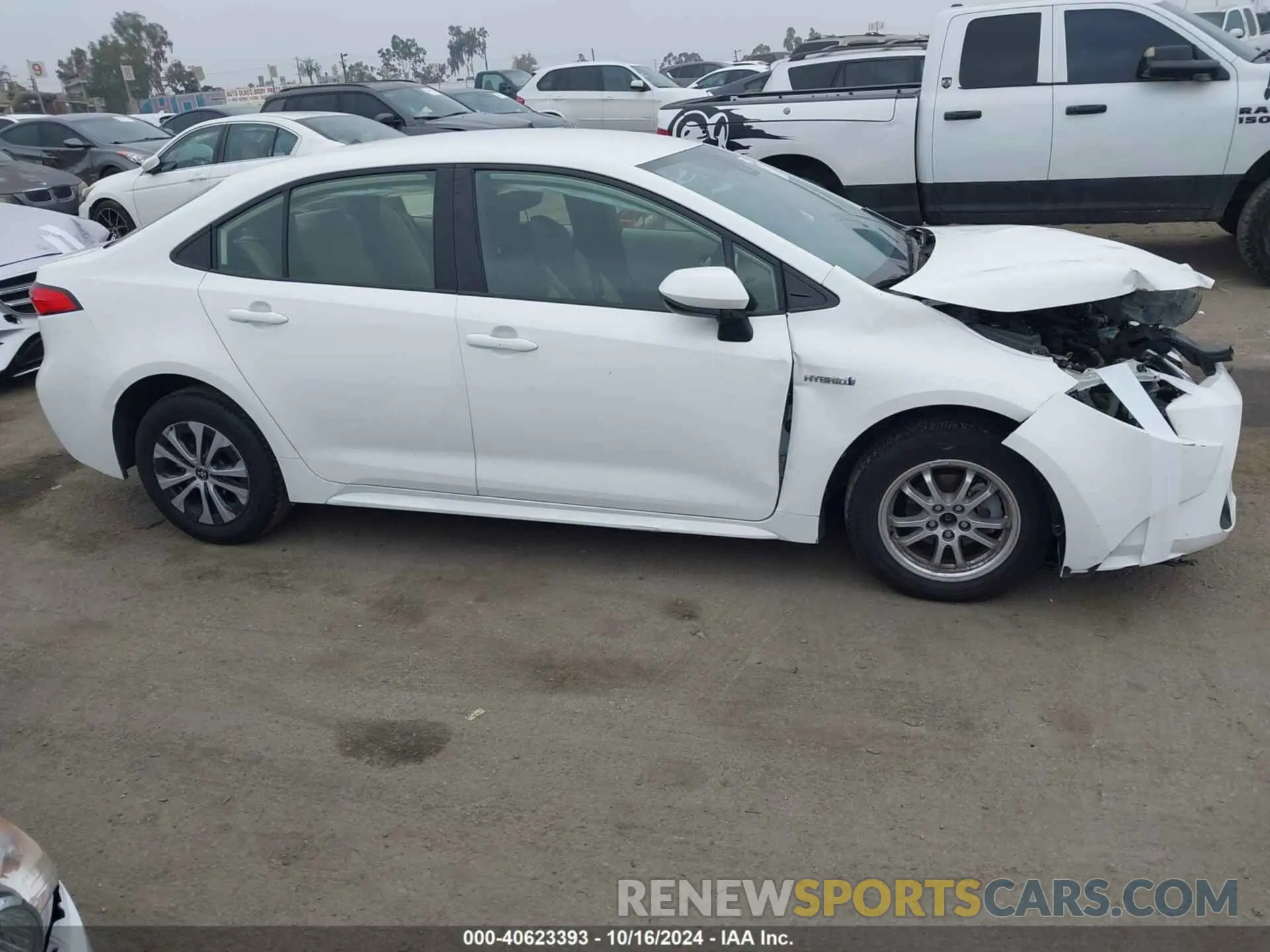 14 fotografías del automóvil dañado JTDEAMDE5MJ020633 TOYOTA COROLLA 2021