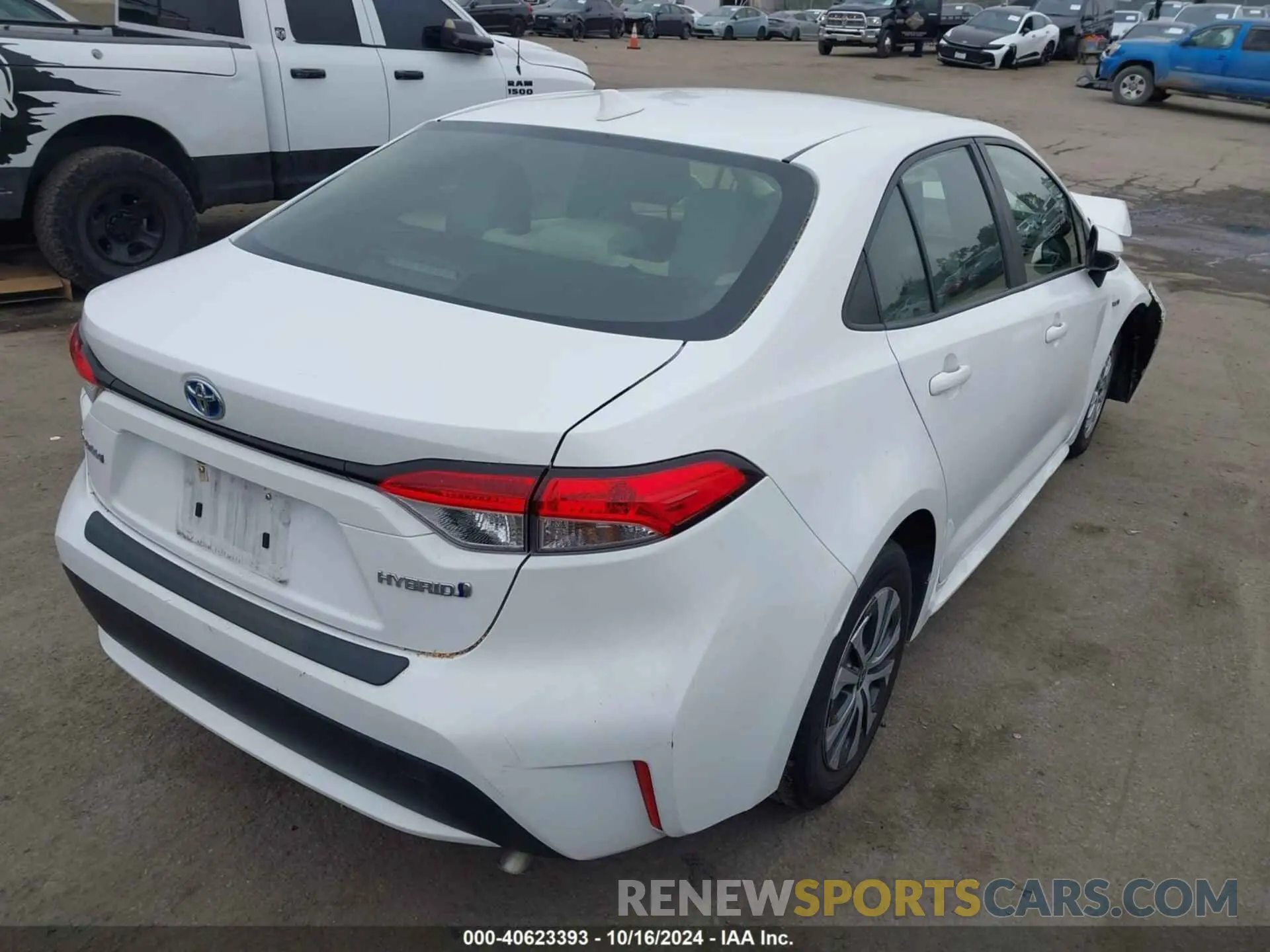 4 fotografías del automóvil dañado JTDEAMDE5MJ020633 TOYOTA COROLLA 2021