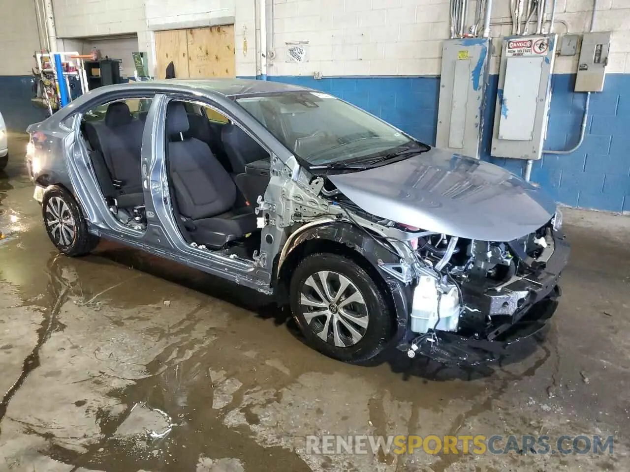 4 fotografías del automóvil dañado JTDEAMDE5MJ023905 TOYOTA COROLLA 2021