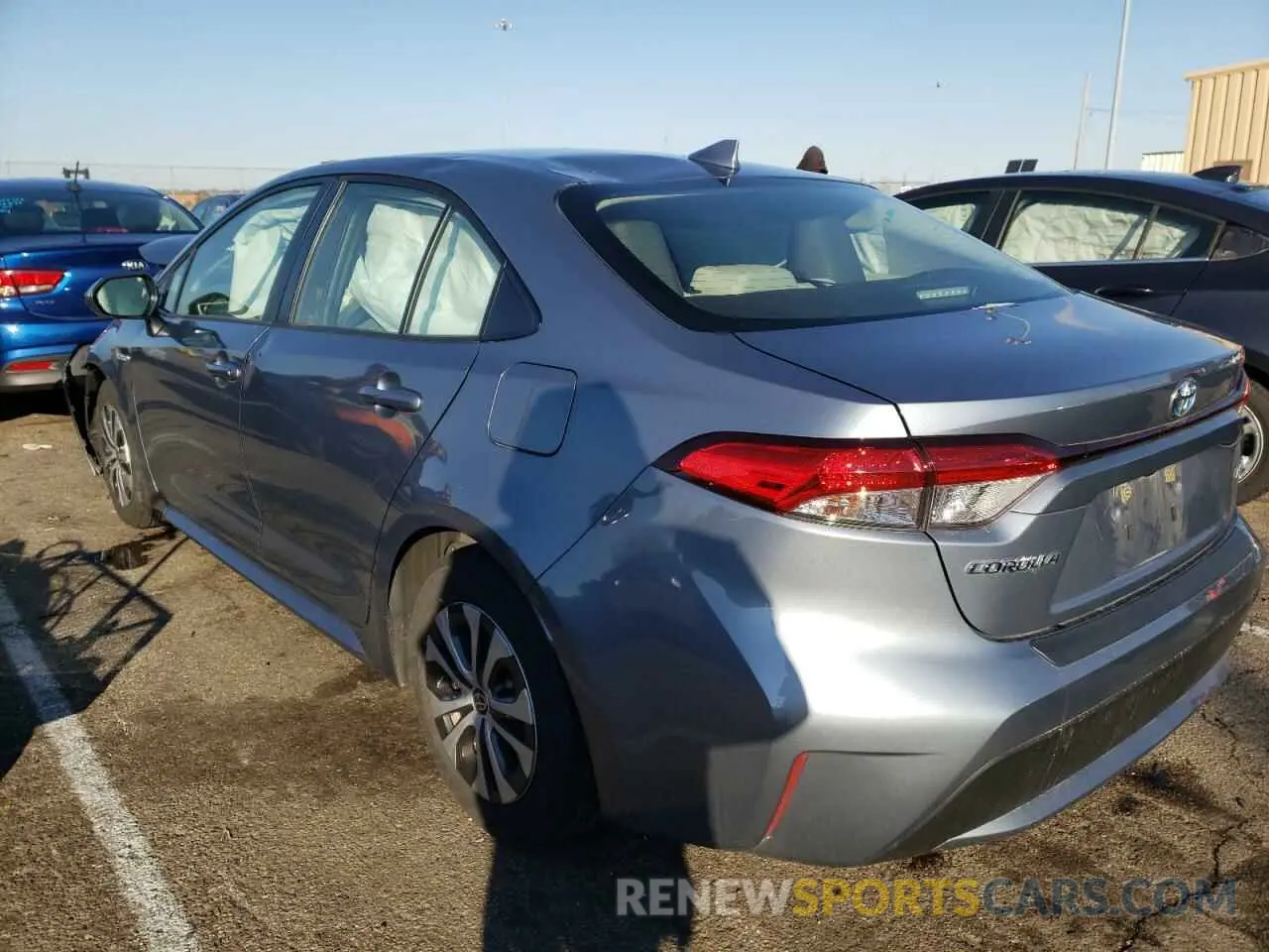 2 fotografías del automóvil dañado JTDEAMDE5MJ024794 TOYOTA COROLLA 2021