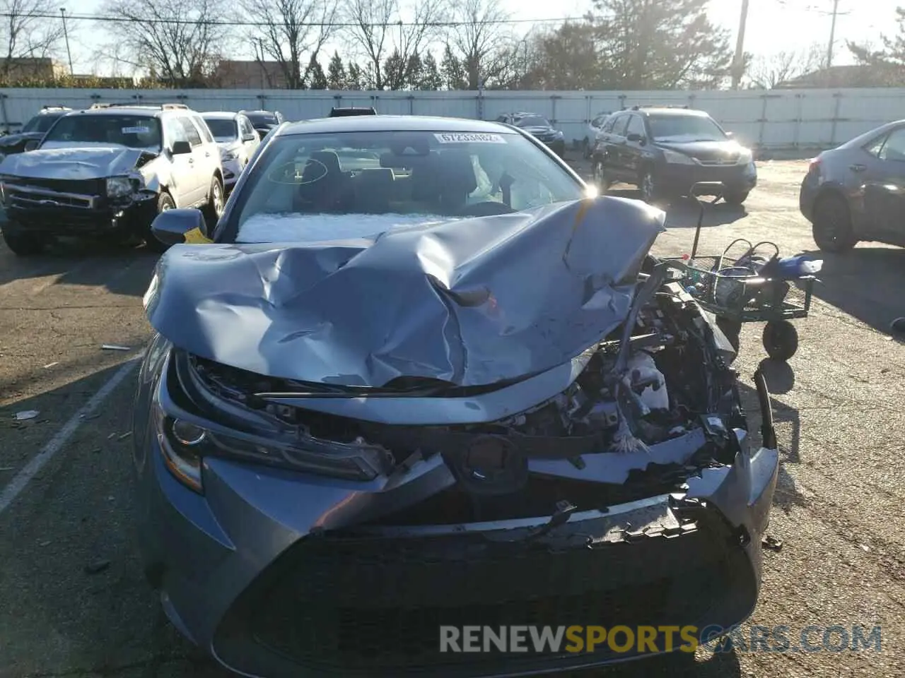 5 fotografías del automóvil dañado JTDEAMDE5MJ024794 TOYOTA COROLLA 2021