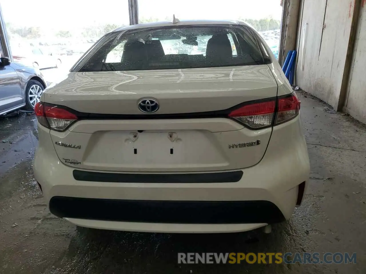6 fotografías del automóvil dañado JTDEAMDE5MJ031325 TOYOTA COROLLA 2021
