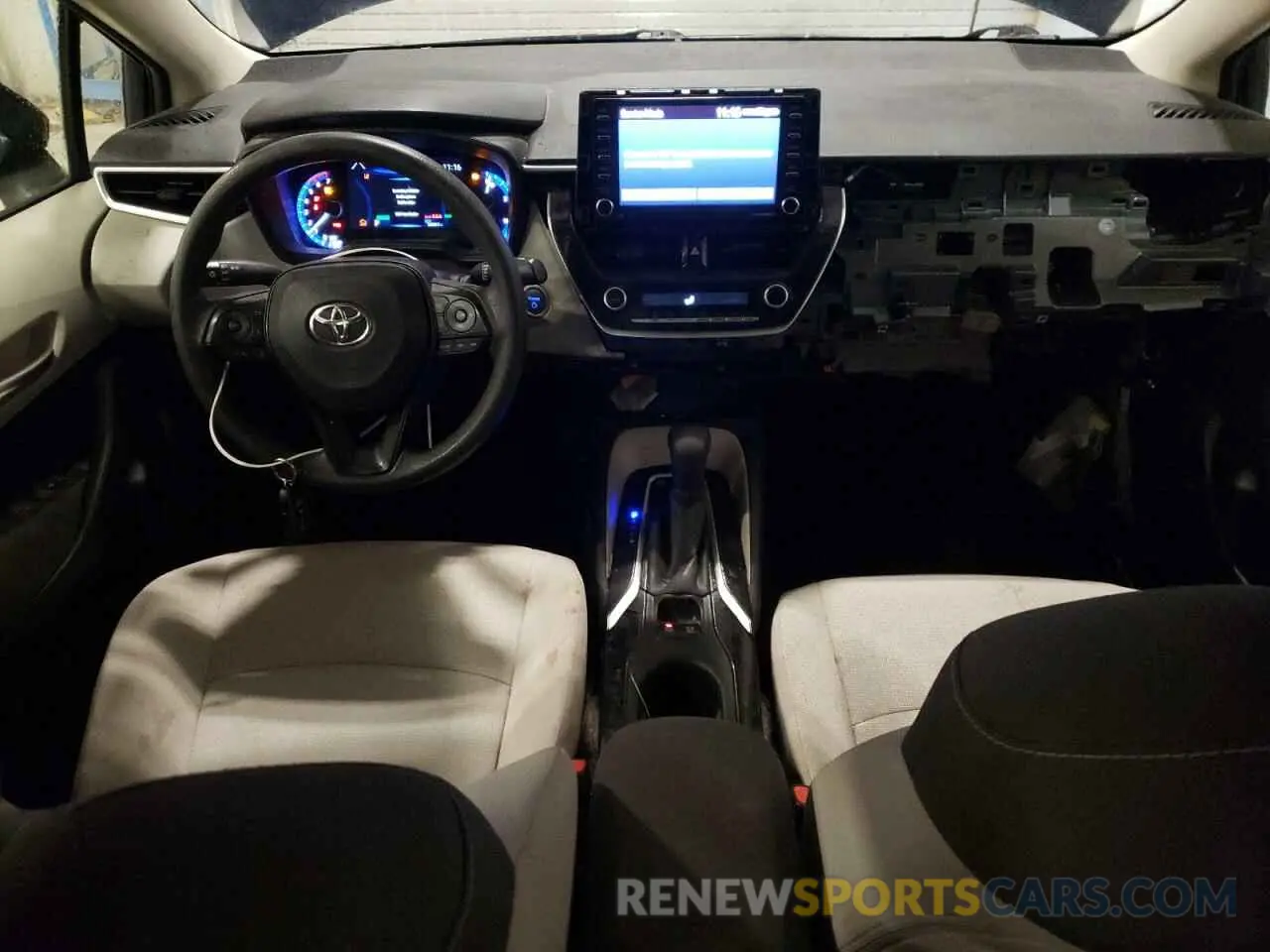 8 fotografías del automóvil dañado JTDEAMDE5MJ033320 TOYOTA COROLLA 2021