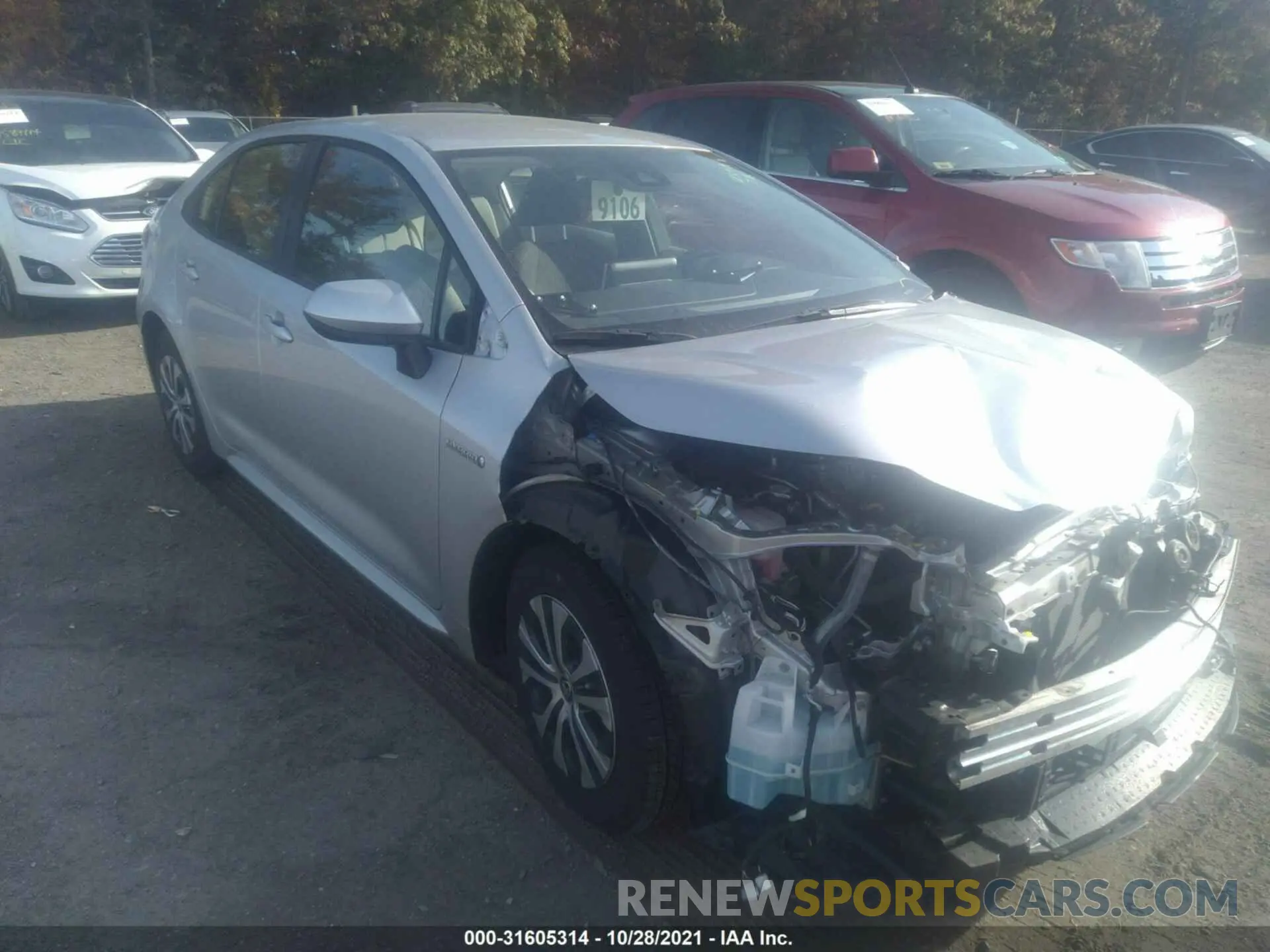 1 fotografías del automóvil dañado JTDEAMDE6MJ001170 TOYOTA COROLLA 2021