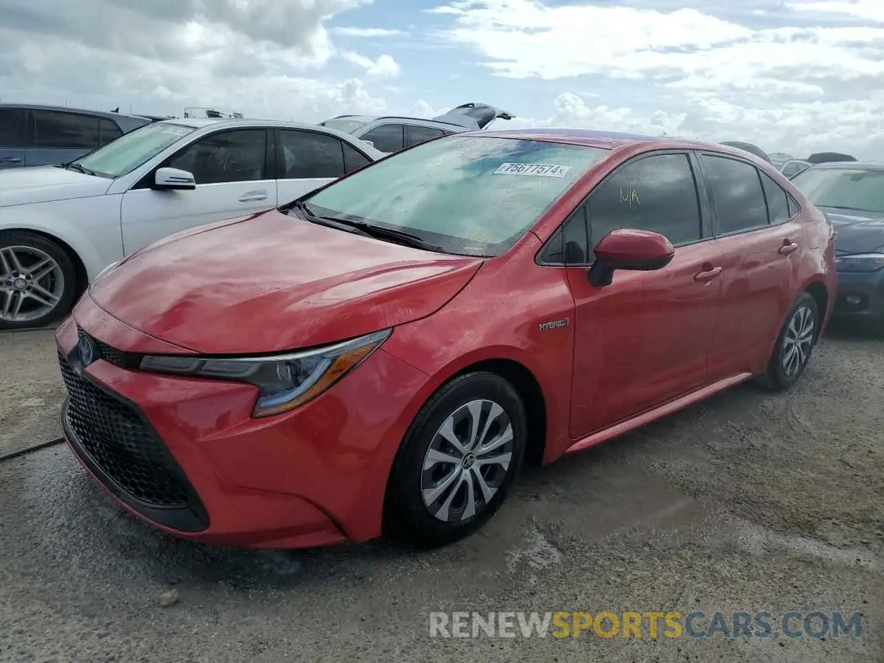 1 fotografías del automóvil dañado JTDEAMDE6MJ002190 TOYOTA COROLLA 2021