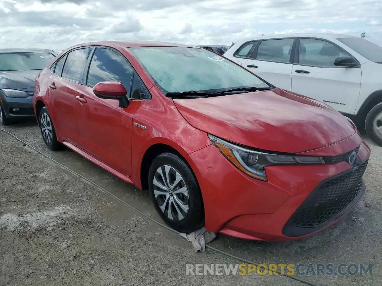 4 fotografías del automóvil dañado JTDEAMDE6MJ002190 TOYOTA COROLLA 2021