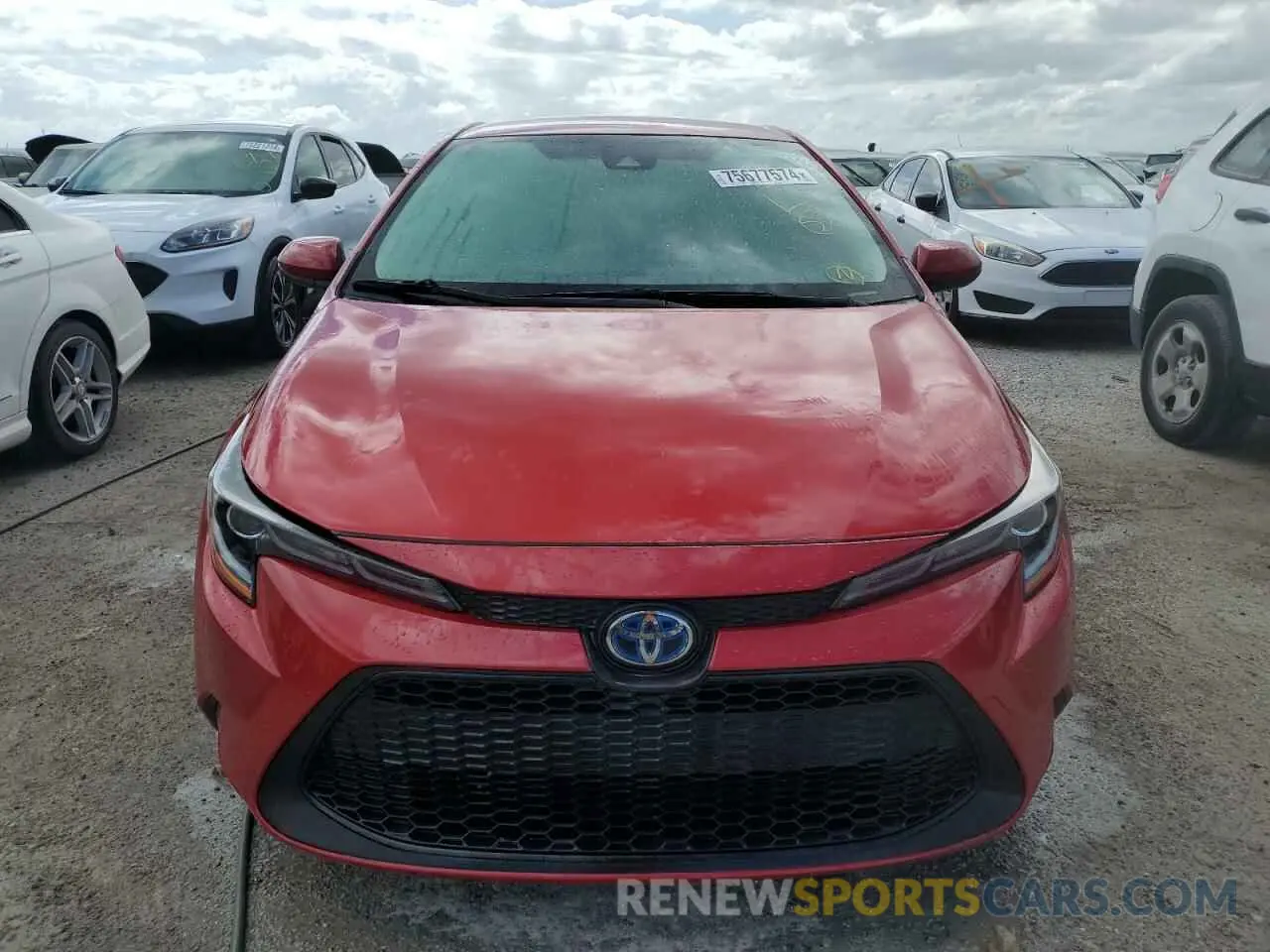 5 fotografías del automóvil dañado JTDEAMDE6MJ002190 TOYOTA COROLLA 2021