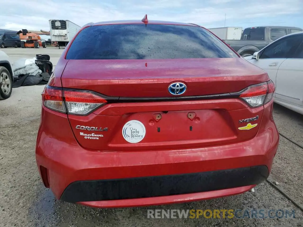 6 fotografías del automóvil dañado JTDEAMDE6MJ002190 TOYOTA COROLLA 2021