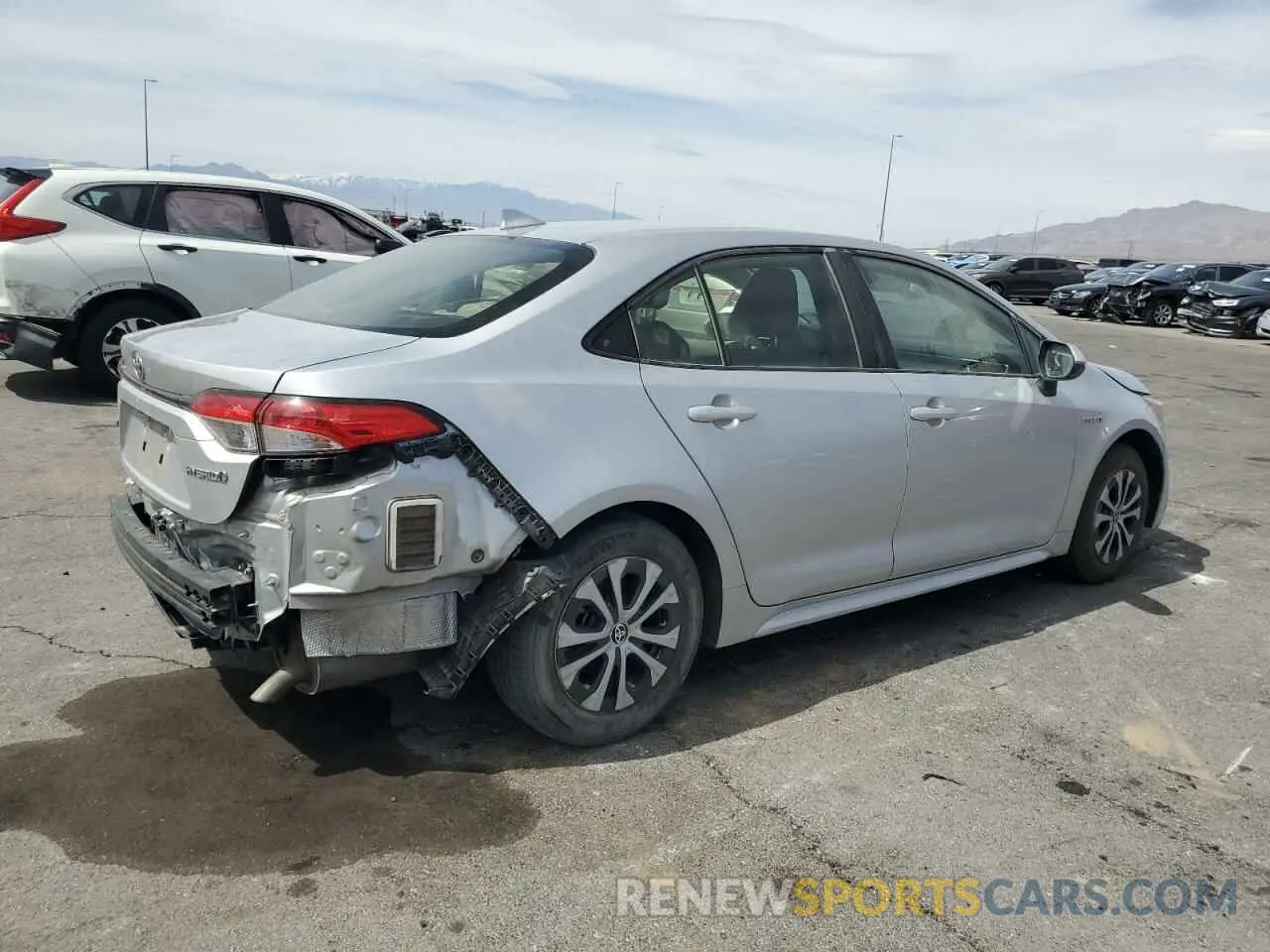 3 fotografías del automóvil dañado JTDEAMDE6MJ008863 TOYOTA COROLLA 2021
