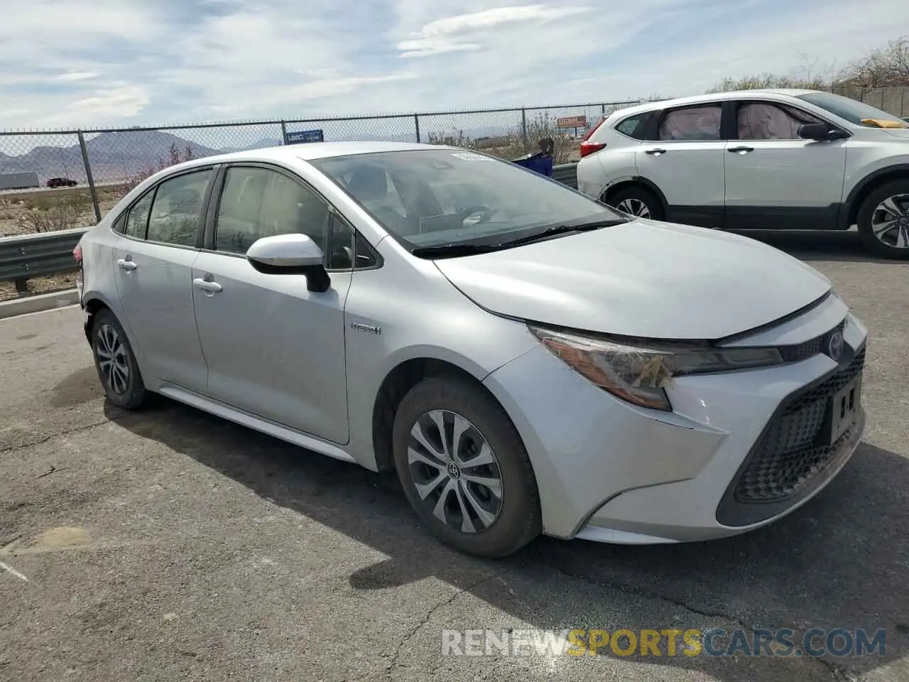 4 fotografías del automóvil dañado JTDEAMDE6MJ008863 TOYOTA COROLLA 2021