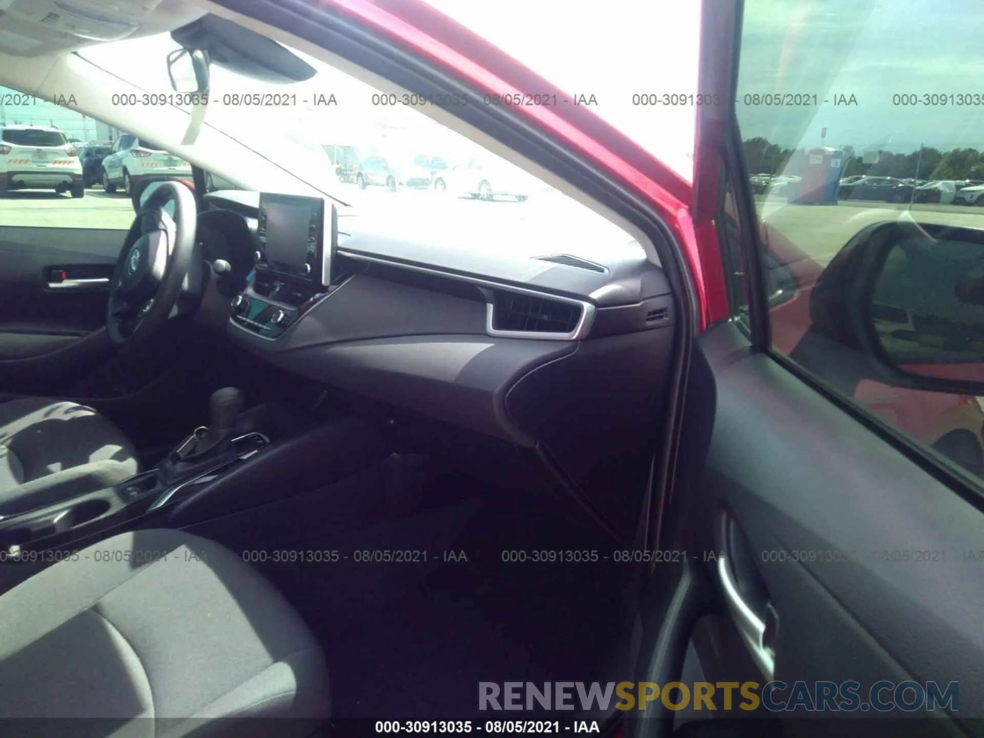 5 fotografías del automóvil dañado JTDEAMDE6MJ009172 TOYOTA COROLLA 2021