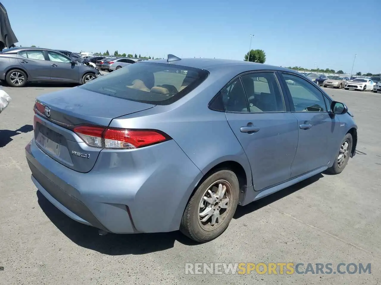 3 fotografías del automóvil dañado JTDEAMDE6MJ011651 TOYOTA COROLLA 2021