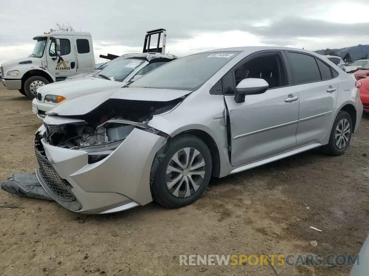 1 fotografías del automóvil dañado JTDEAMDE6MJ019362 TOYOTA COROLLA 2021
