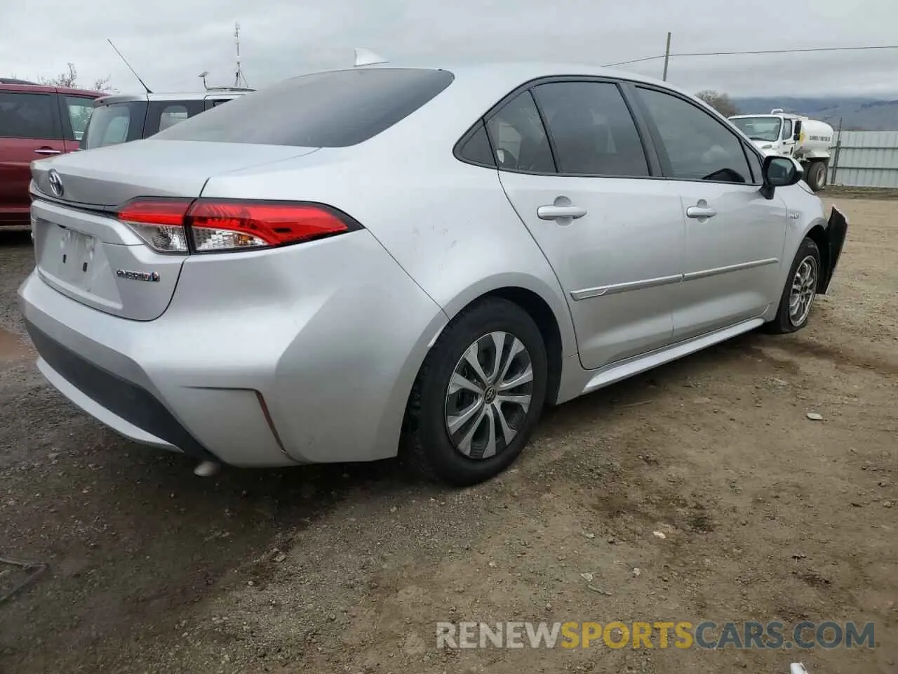 3 fotografías del automóvil dañado JTDEAMDE6MJ019362 TOYOTA COROLLA 2021