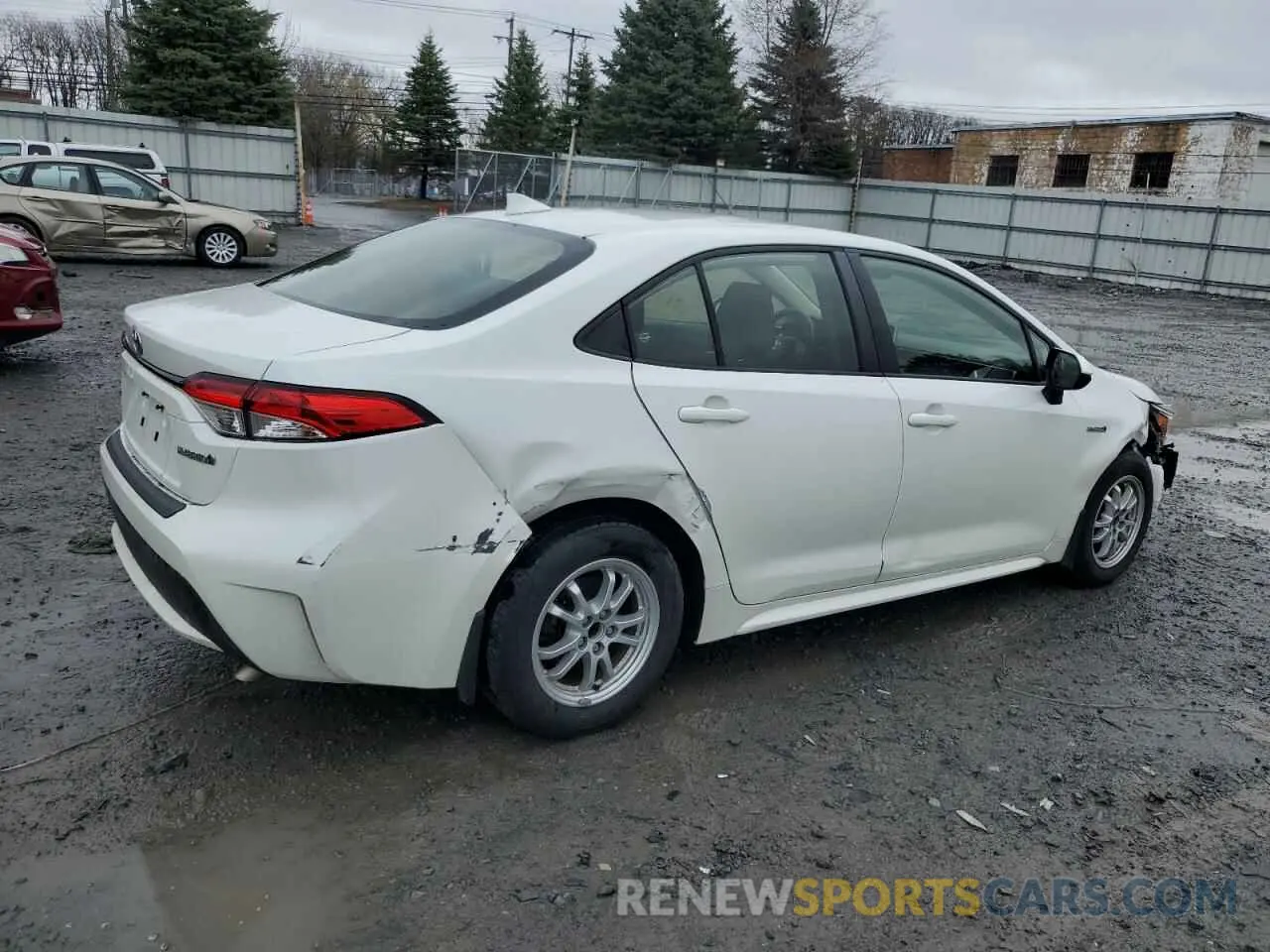 3 fotografías del automóvil dañado JTDEAMDE6MJ021967 TOYOTA COROLLA 2021