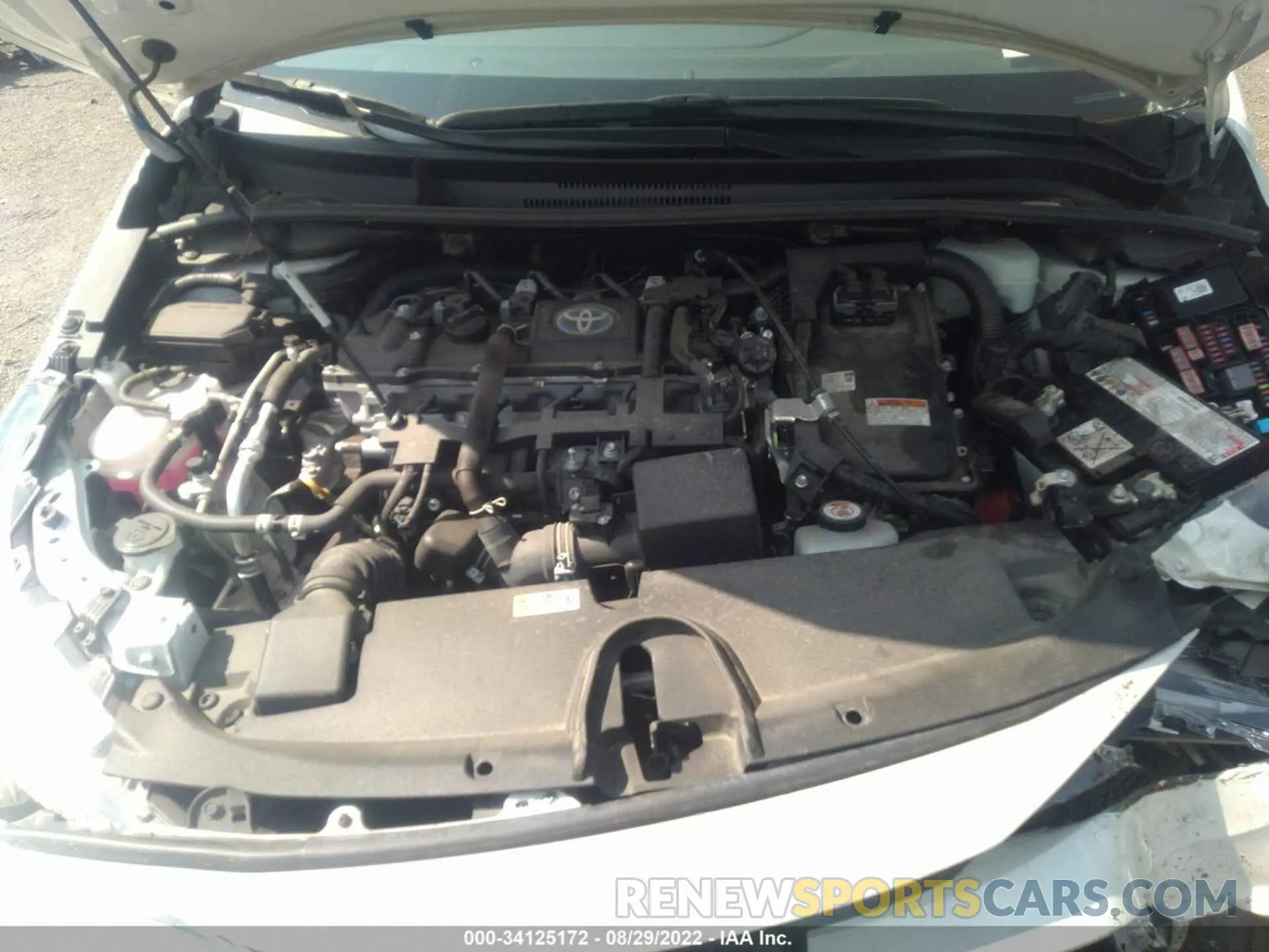 10 fotografías del automóvil dañado JTDEAMDE6MJ026117 TOYOTA COROLLA 2021