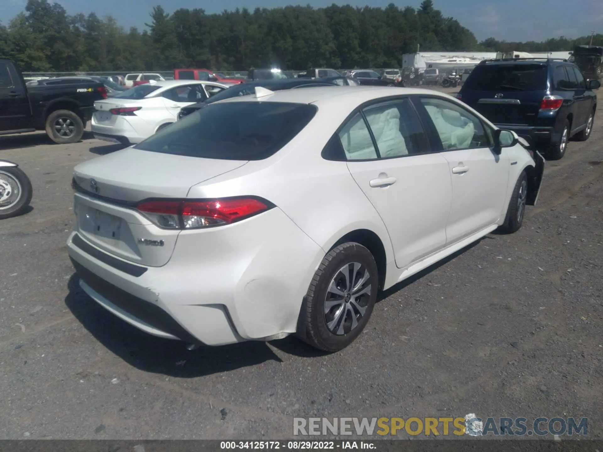 4 fotografías del automóvil dañado JTDEAMDE6MJ026117 TOYOTA COROLLA 2021