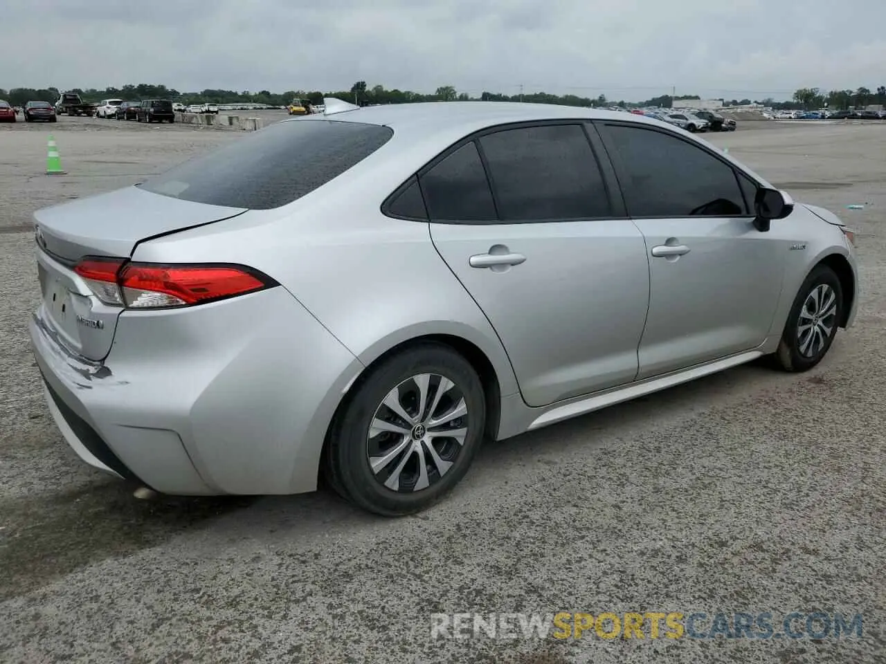 3 fotografías del automóvil dañado JTDEAMDE6MJ035609 TOYOTA COROLLA 2021