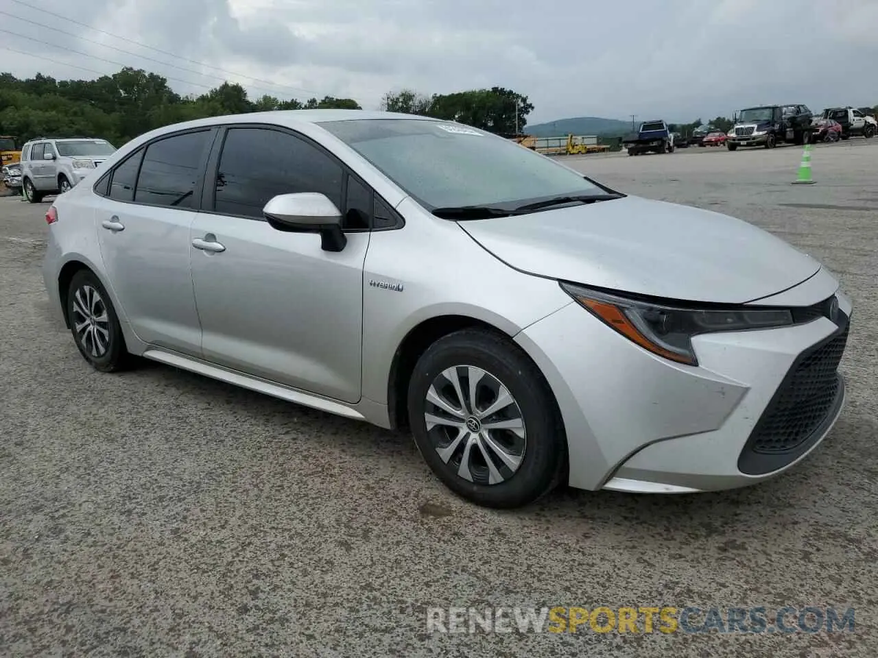 4 fotografías del automóvil dañado JTDEAMDE6MJ035609 TOYOTA COROLLA 2021