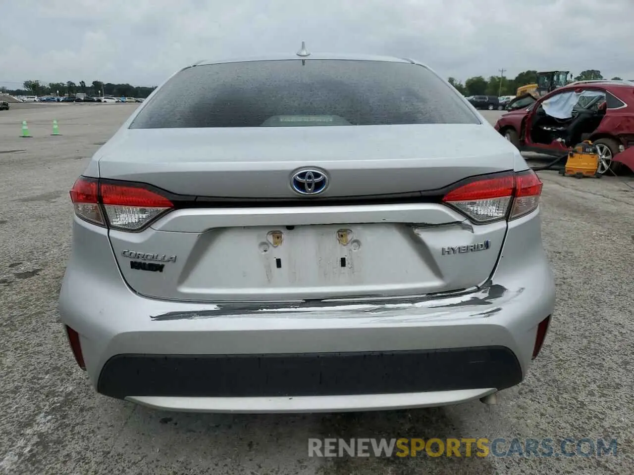 6 fotografías del automóvil dañado JTDEAMDE6MJ035609 TOYOTA COROLLA 2021