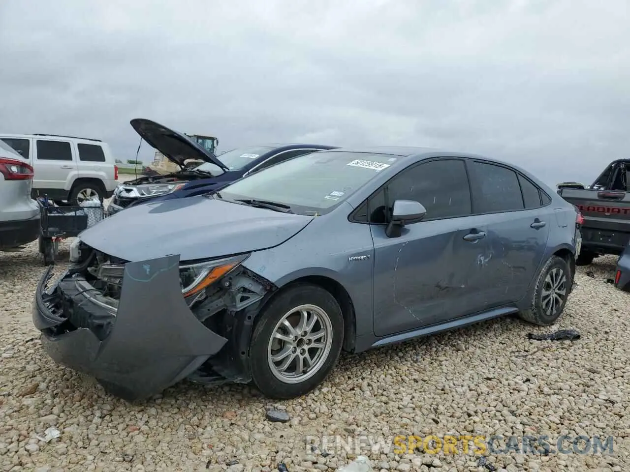 1 fotografías del automóvil dañado JTDEAMDE7MJ002019 TOYOTA COROLLA 2021