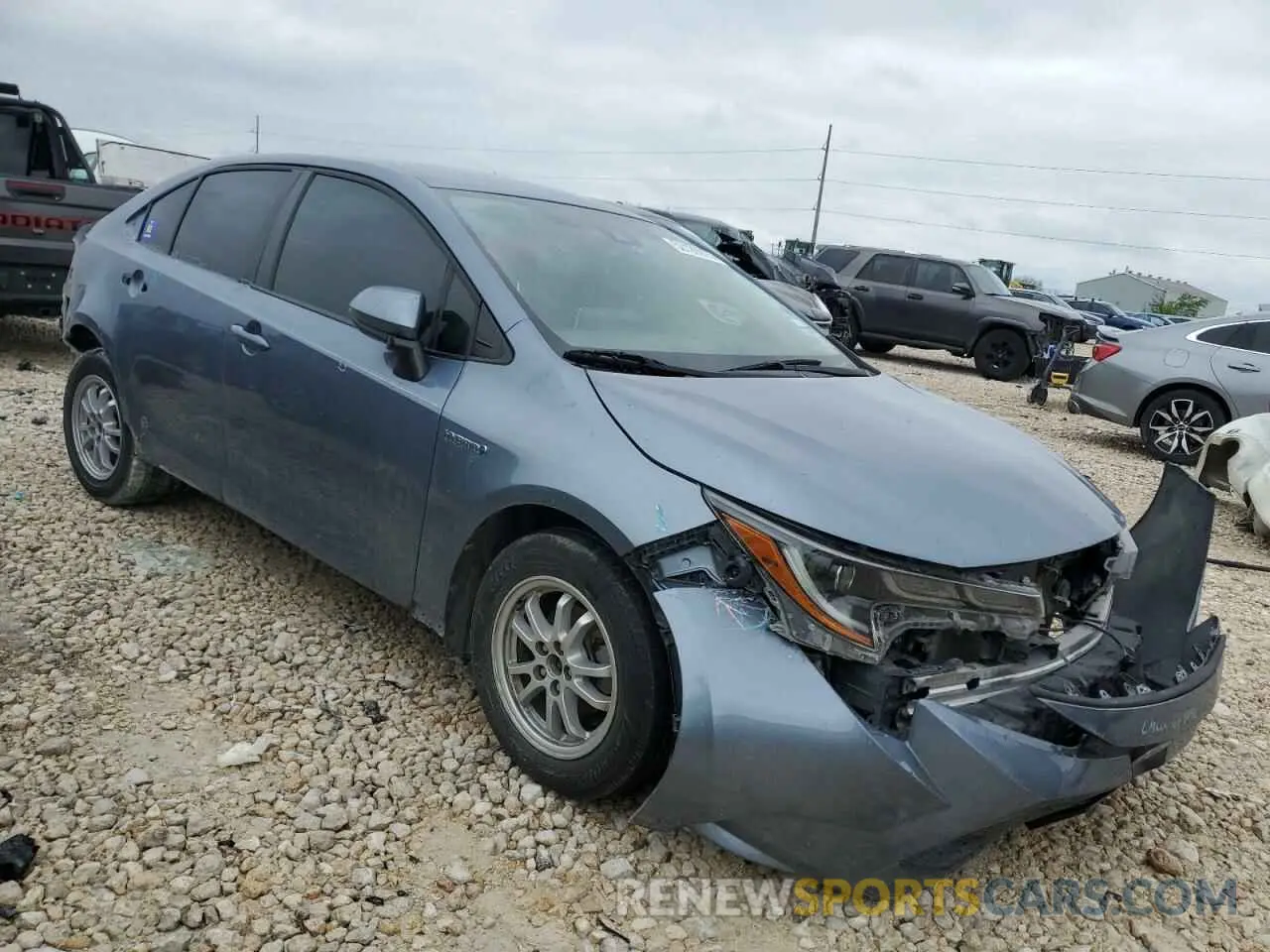 4 fotografías del automóvil dañado JTDEAMDE7MJ002019 TOYOTA COROLLA 2021