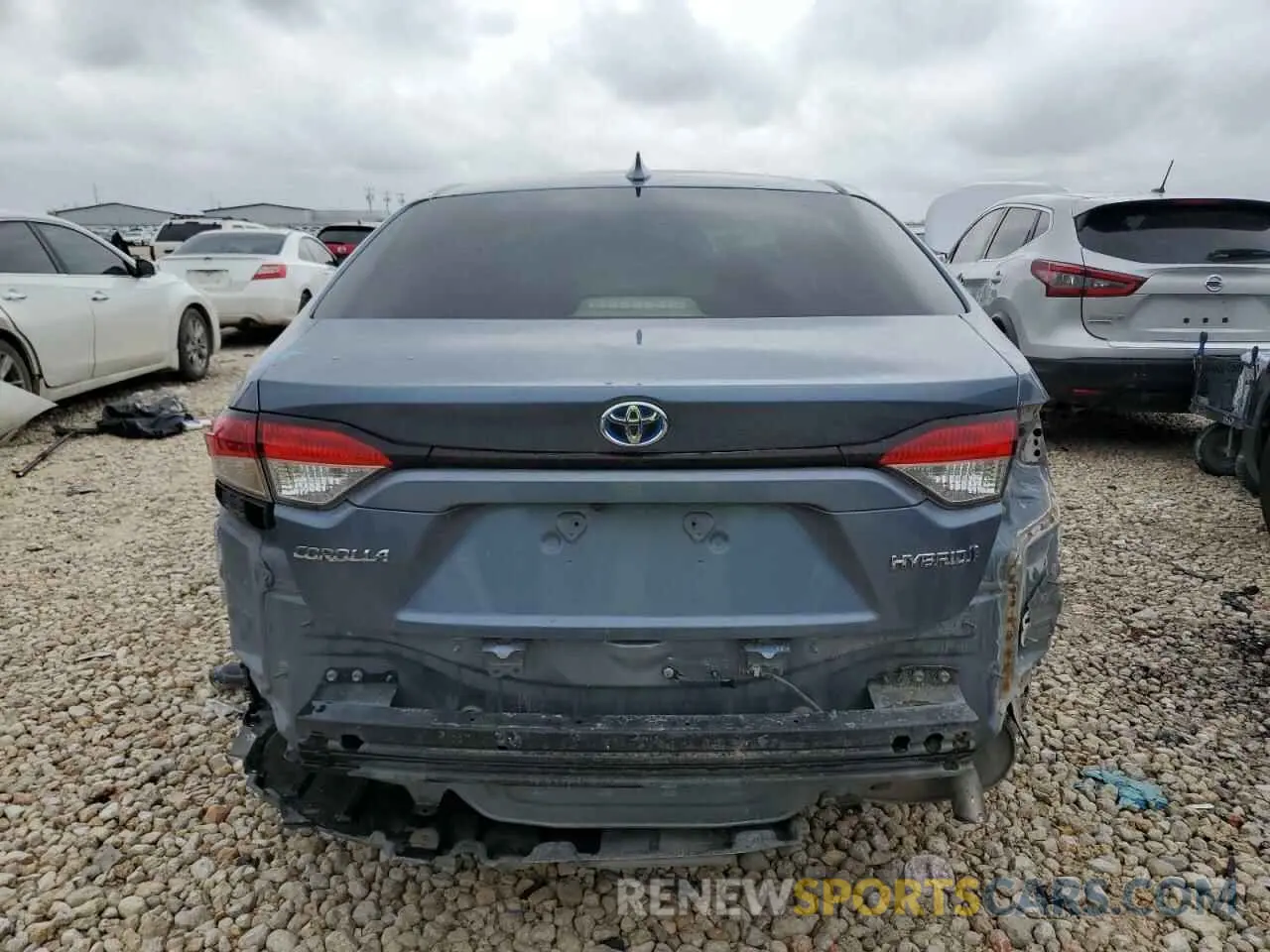 6 fotografías del automóvil dañado JTDEAMDE7MJ002019 TOYOTA COROLLA 2021