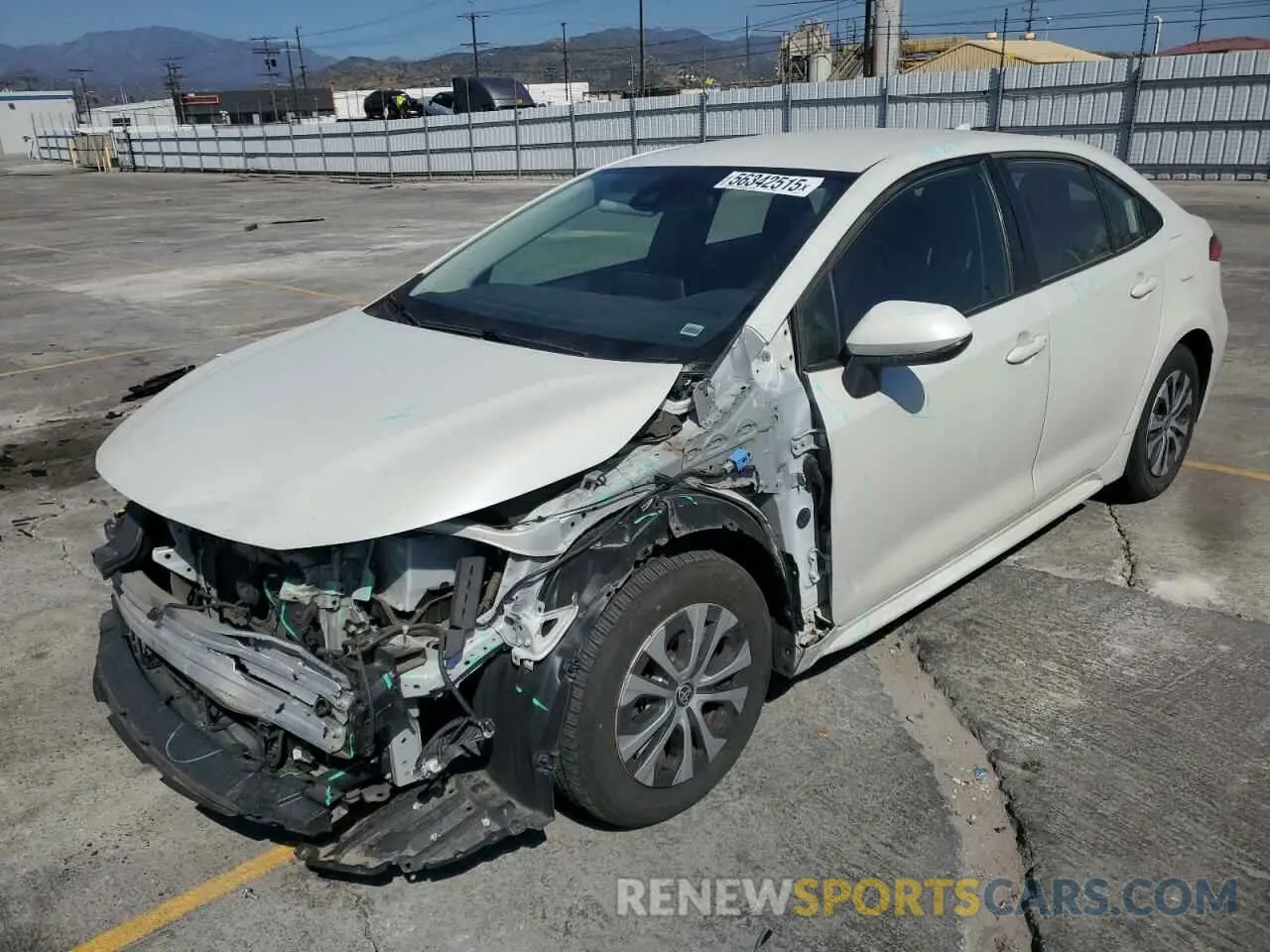 1 fotografías del automóvil dañado JTDEAMDE7MJ018642 TOYOTA COROLLA 2021