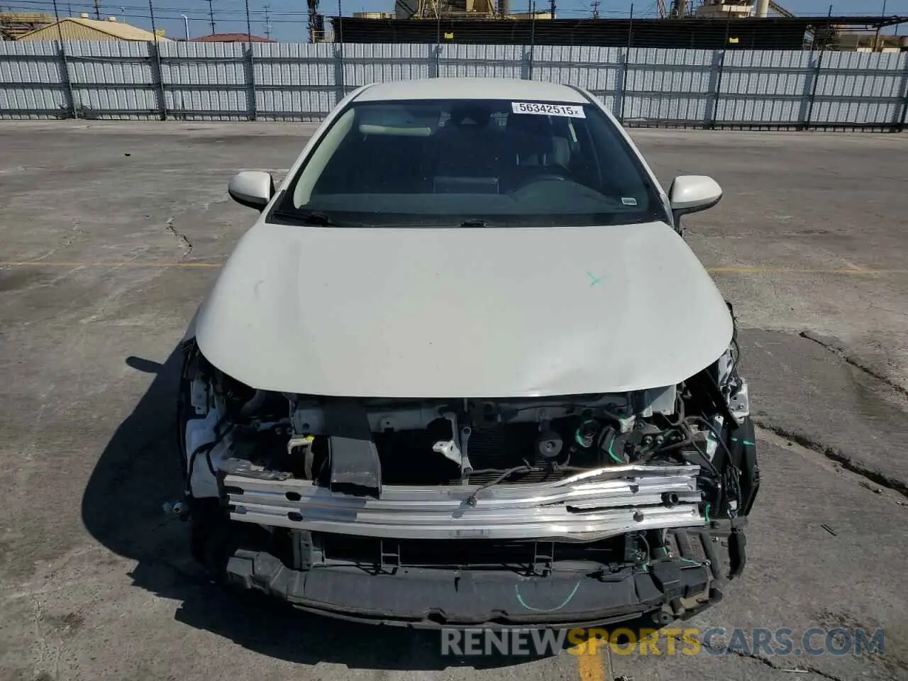 5 fotografías del automóvil dañado JTDEAMDE7MJ018642 TOYOTA COROLLA 2021