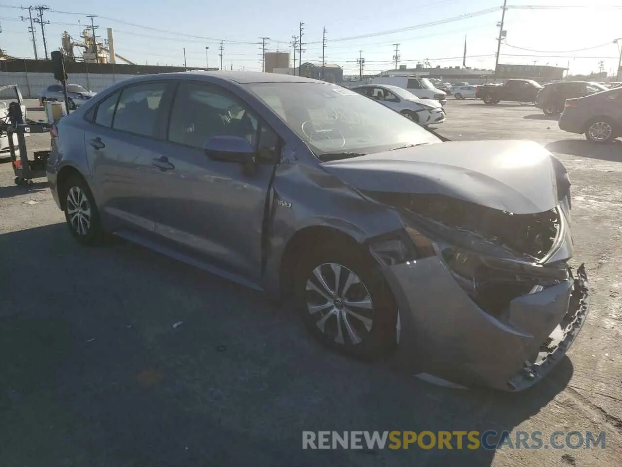 1 fotografías del automóvil dañado JTDEAMDE7MJ027857 TOYOTA COROLLA 2021