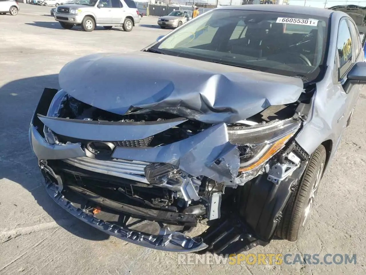 9 fotografías del automóvil dañado JTDEAMDE7MJ027857 TOYOTA COROLLA 2021