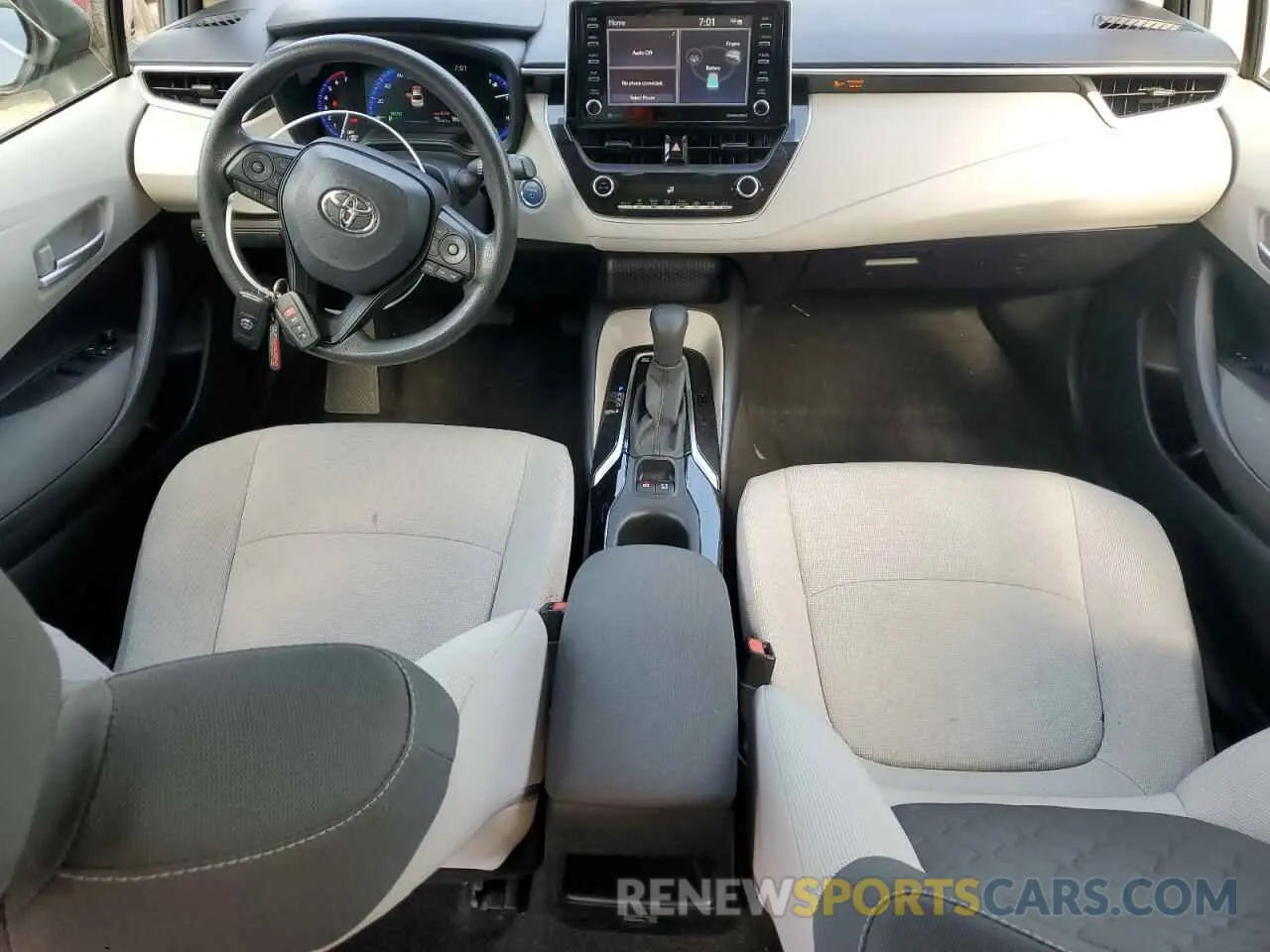 8 fotografías del automóvil dañado JTDEAMDE7MJ032198 TOYOTA COROLLA 2021