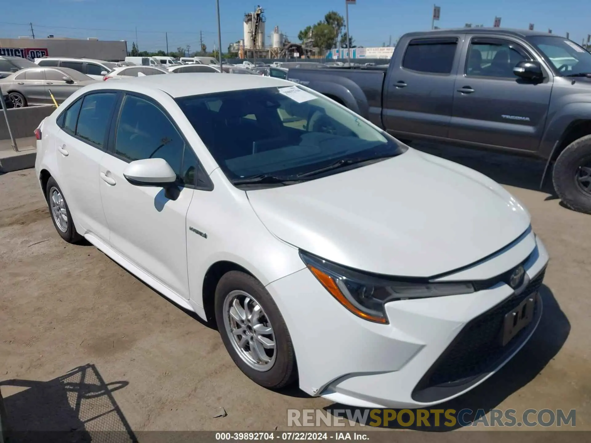 1 fotografías del automóvil dañado JTDEAMDE8MJ002658 TOYOTA COROLLA 2021