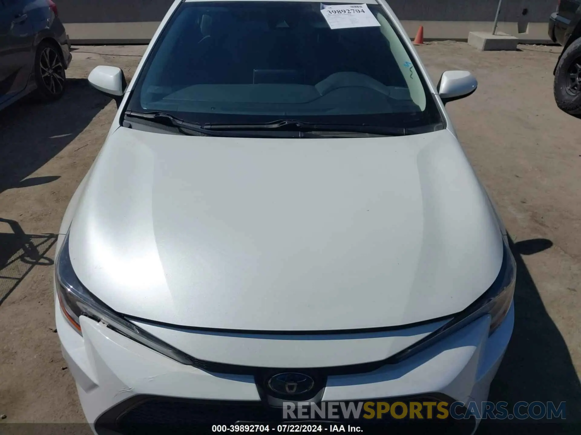 12 fotografías del automóvil dañado JTDEAMDE8MJ002658 TOYOTA COROLLA 2021