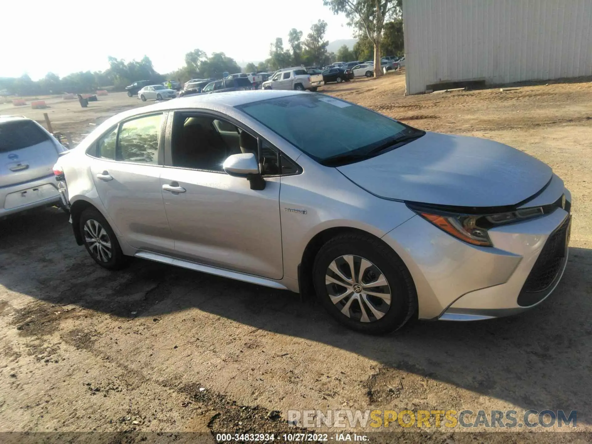 1 fotografías del automóvil dañado JTDEAMDE8MJ004524 TOYOTA COROLLA 2021