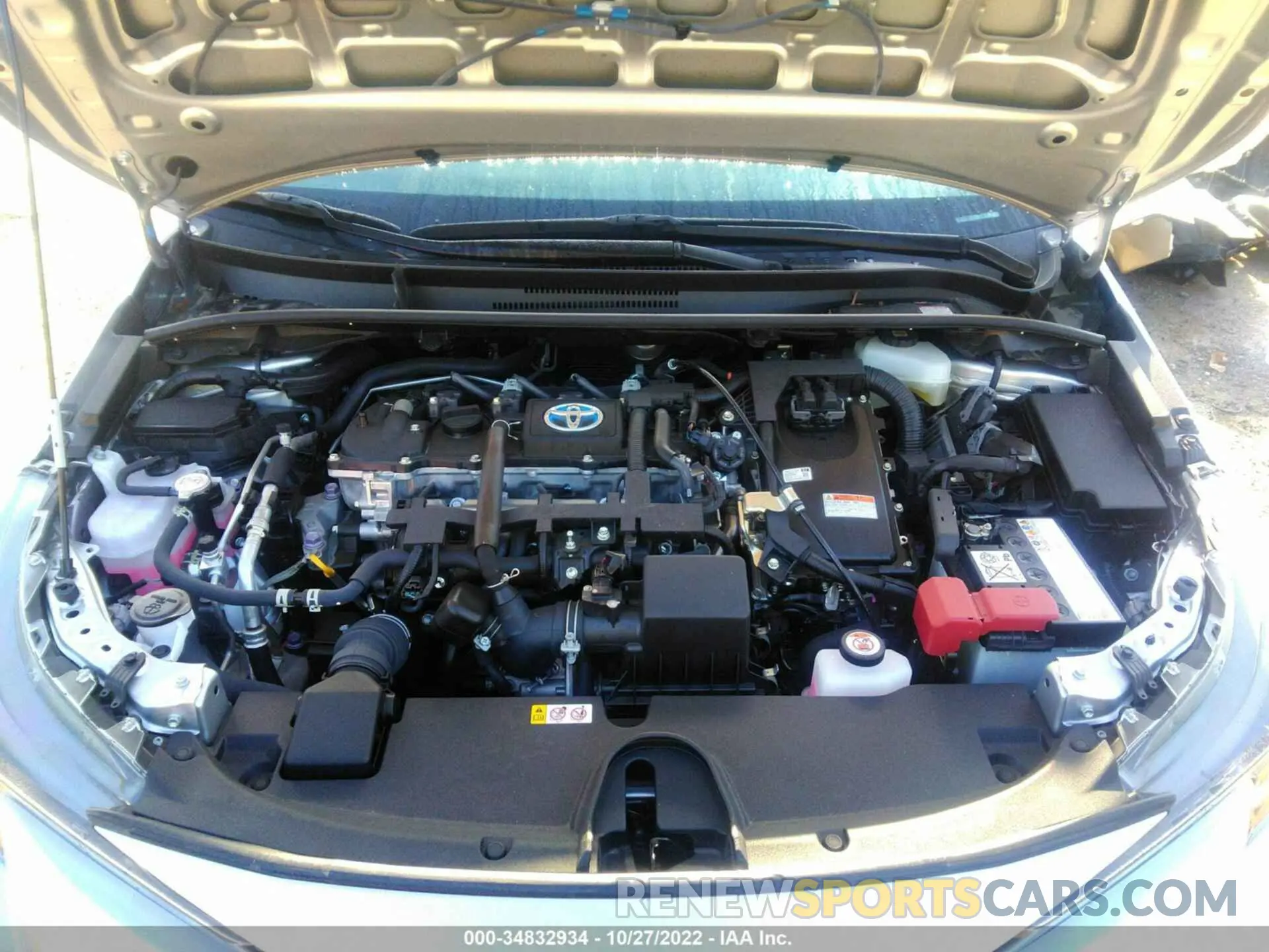 10 fotografías del automóvil dañado JTDEAMDE8MJ004524 TOYOTA COROLLA 2021