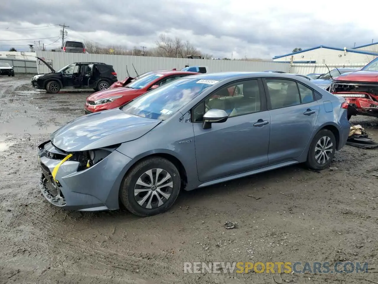 1 fotografías del automóvil dañado JTDEAMDE8MJ007794 TOYOTA COROLLA 2021