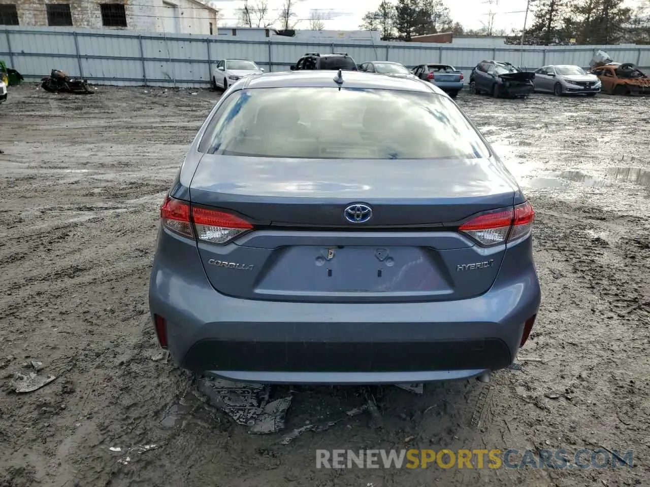 6 fotografías del automóvil dañado JTDEAMDE8MJ007794 TOYOTA COROLLA 2021