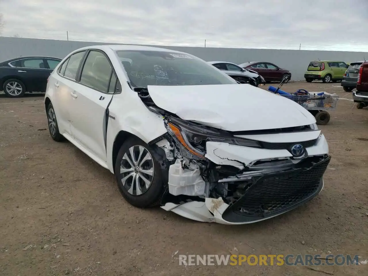 1 fotografías del automóvil dañado JTDEAMDE8MJ018634 TOYOTA COROLLA 2021