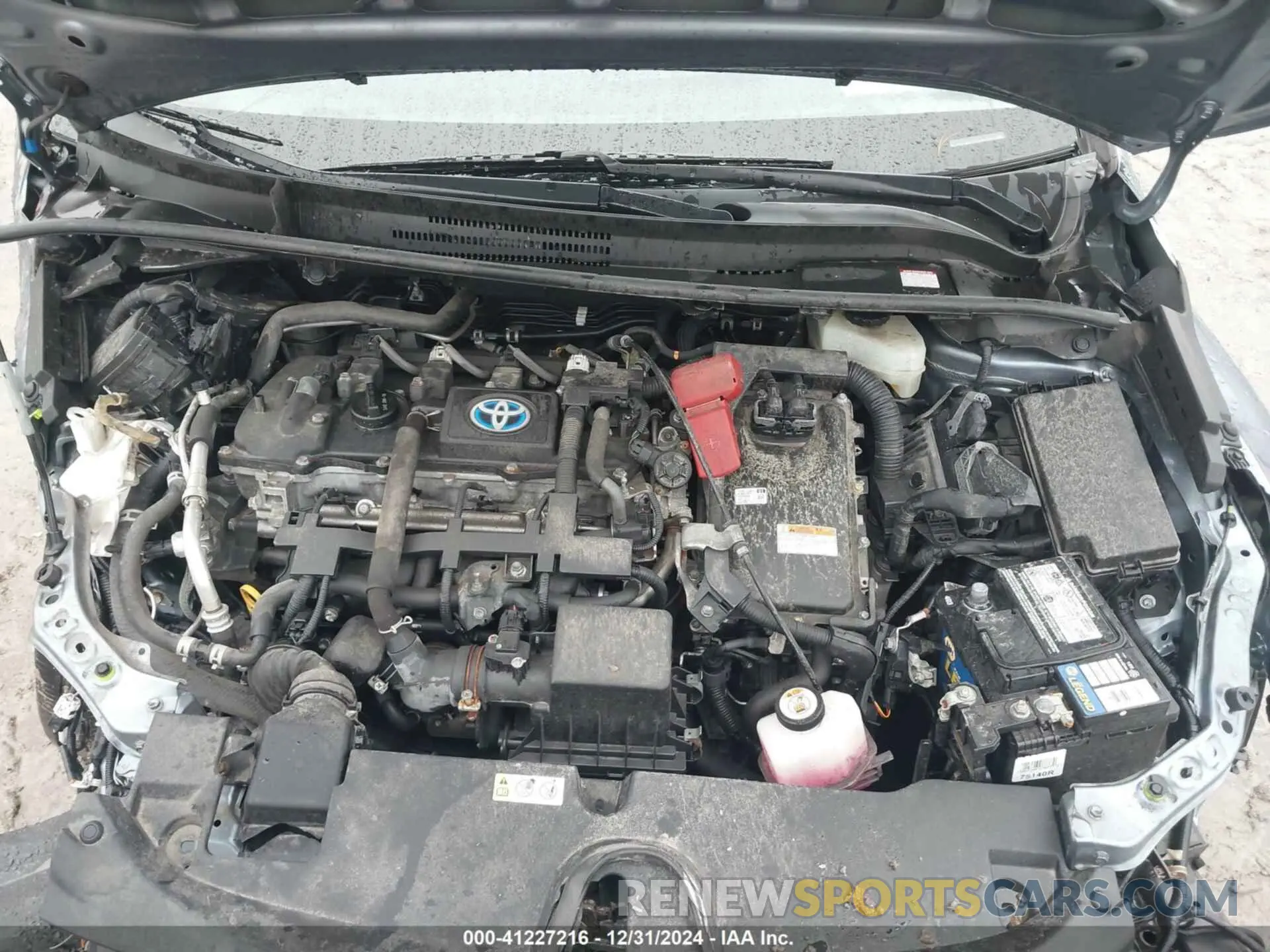 10 fotografías del automóvil dañado JTDEAMDE8MJ027284 TOYOTA COROLLA 2021