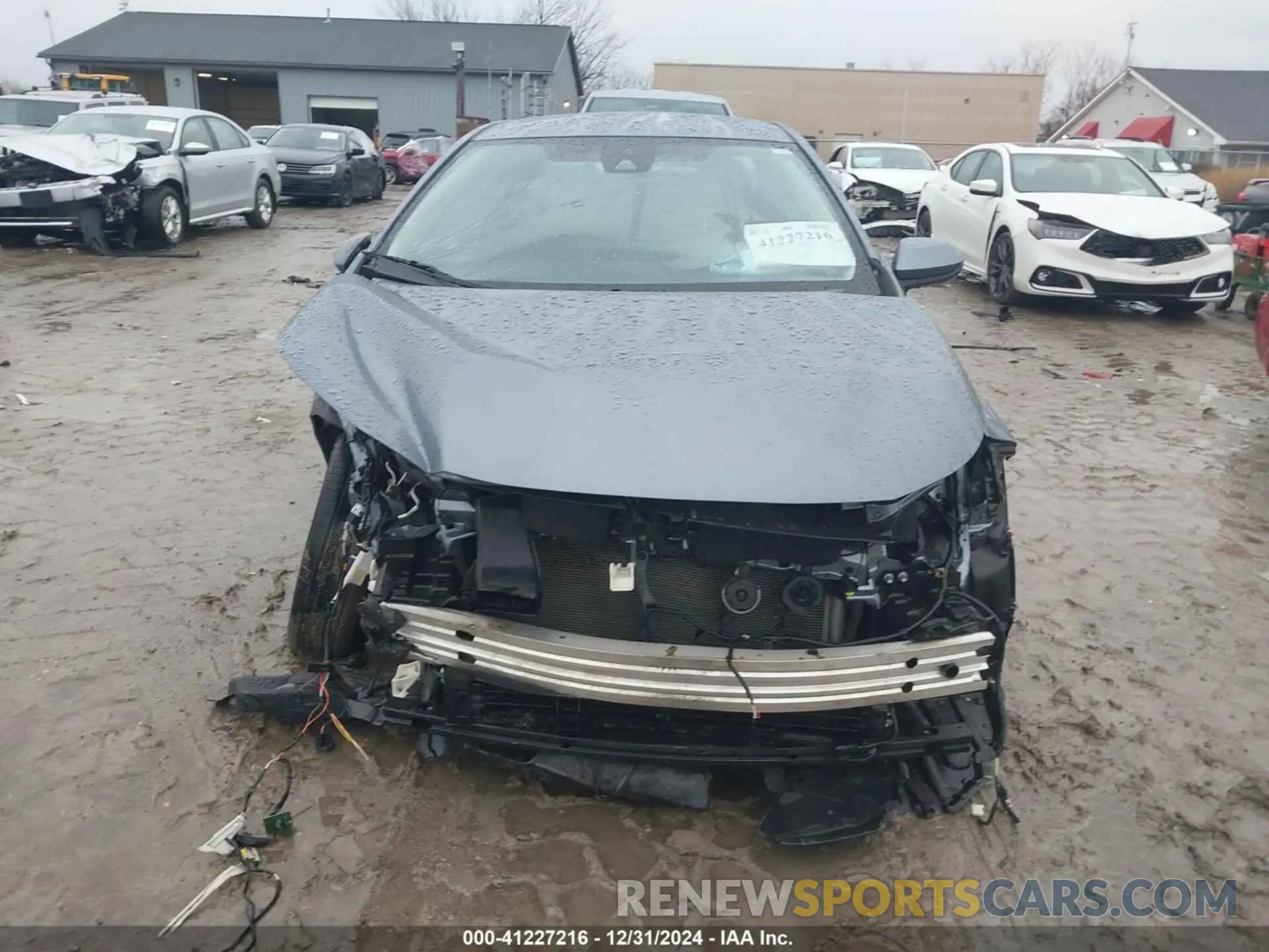 12 fotografías del automóvil dañado JTDEAMDE8MJ027284 TOYOTA COROLLA 2021