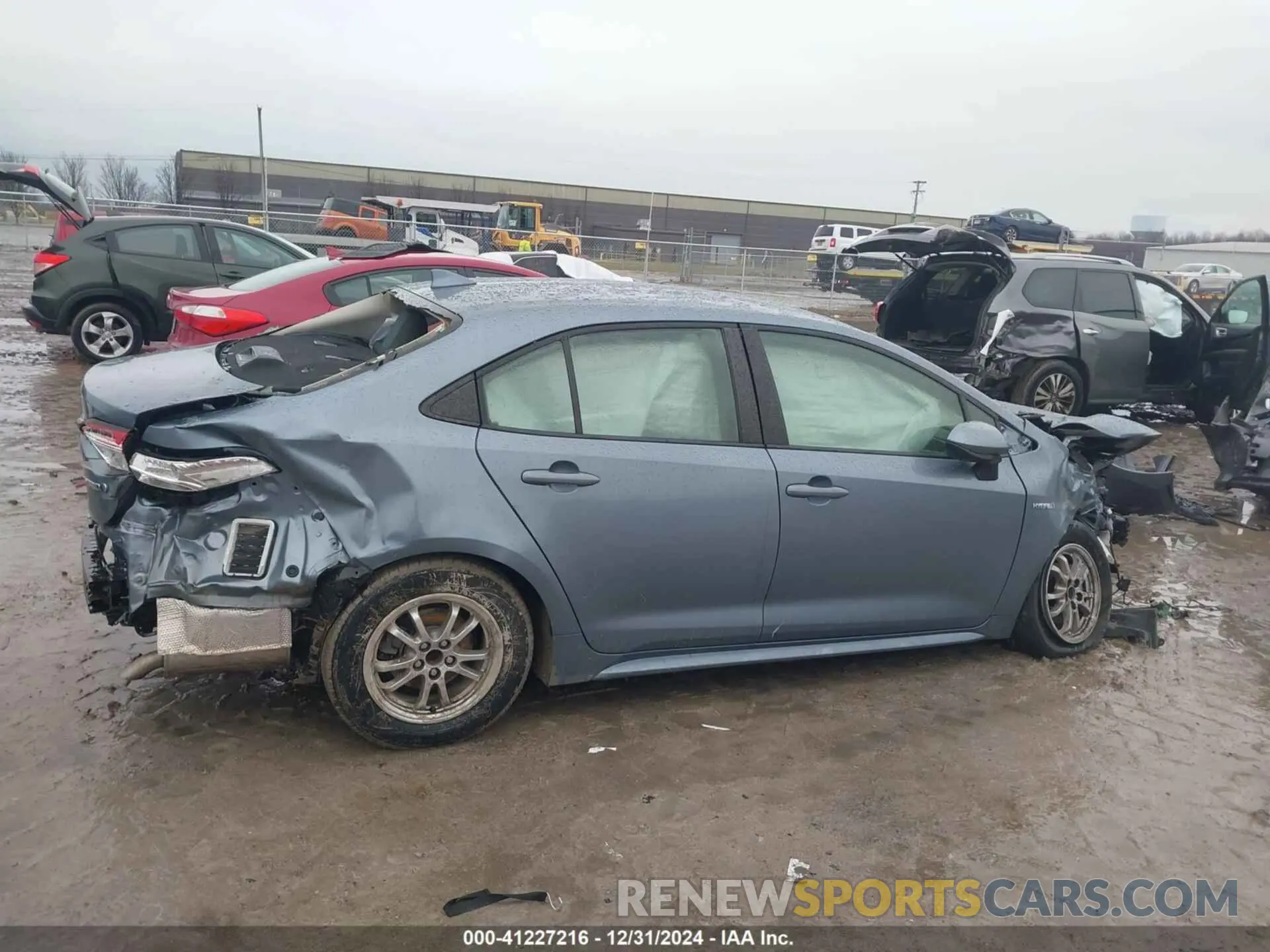 13 fotografías del automóvil dañado JTDEAMDE8MJ027284 TOYOTA COROLLA 2021