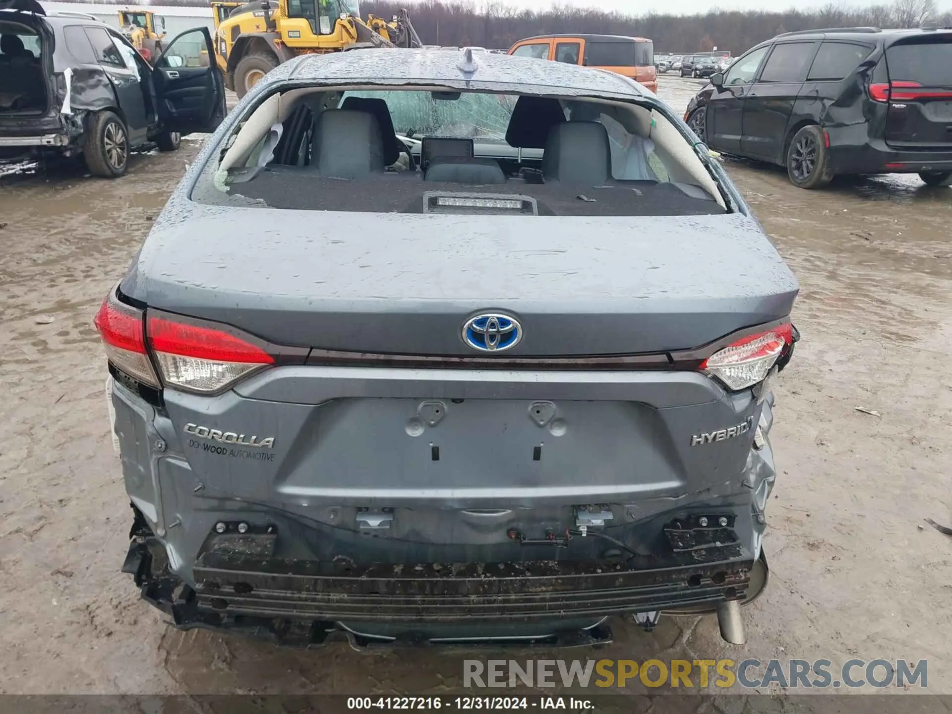16 fotografías del automóvil dañado JTDEAMDE8MJ027284 TOYOTA COROLLA 2021