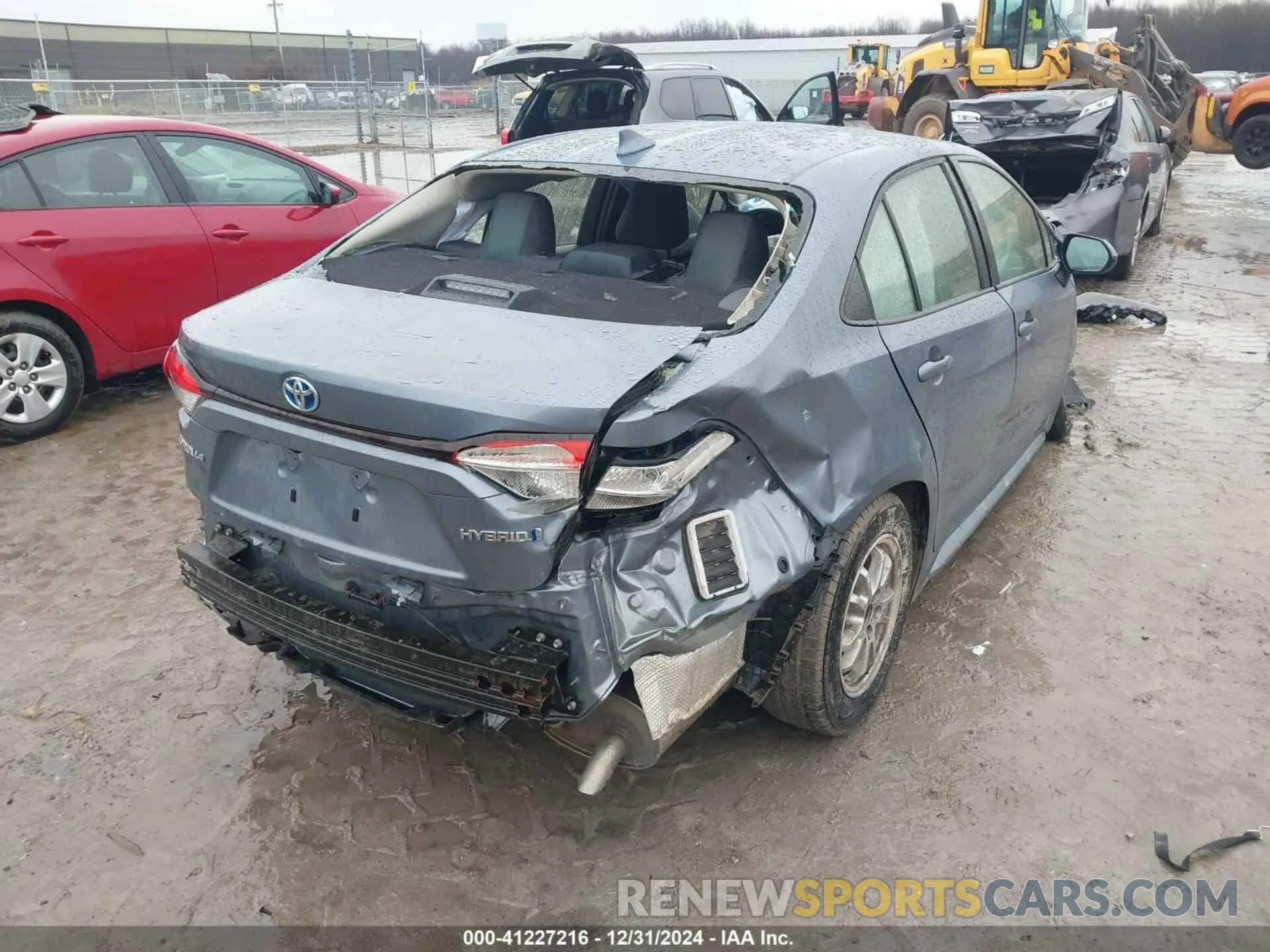4 fotografías del automóvil dañado JTDEAMDE8MJ027284 TOYOTA COROLLA 2021