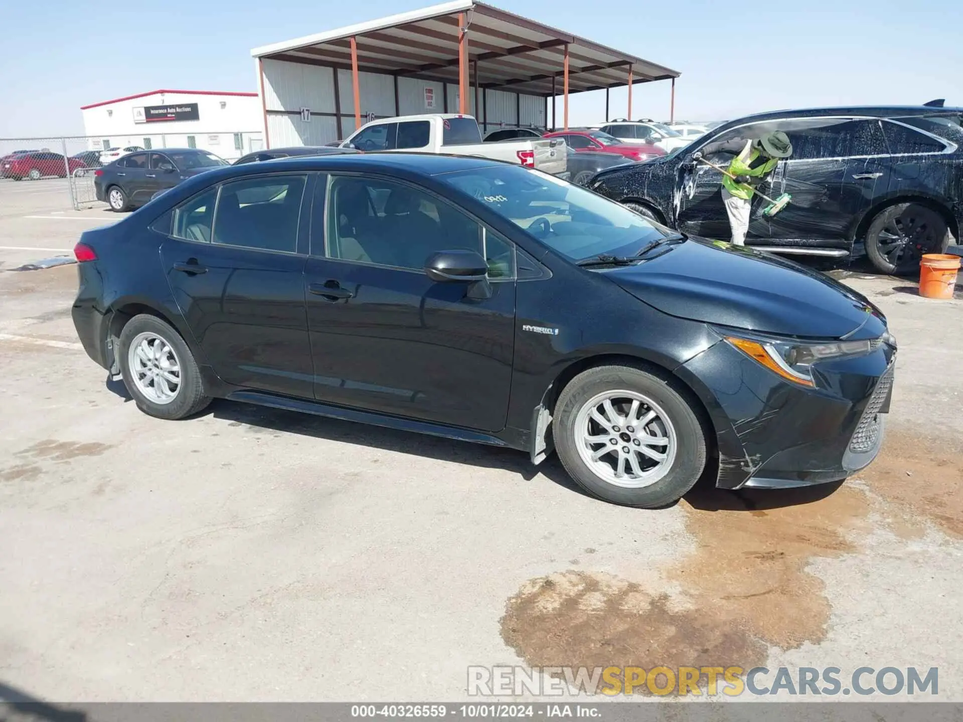 13 fotografías del automóvil dañado JTDEAMDE8MJ033411 TOYOTA COROLLA 2021
