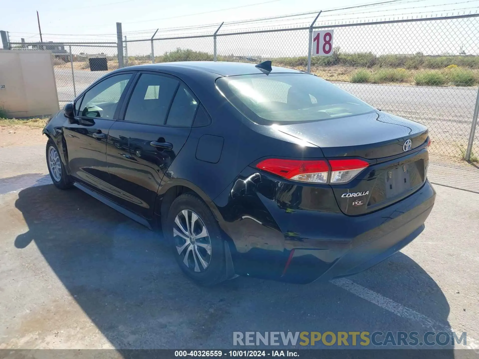 3 fotografías del automóvil dañado JTDEAMDE8MJ033411 TOYOTA COROLLA 2021