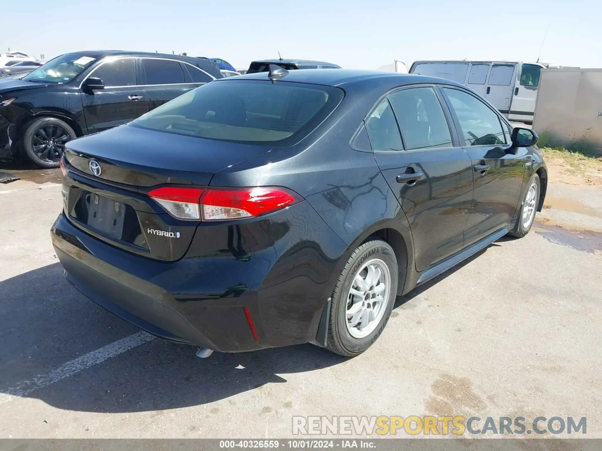 4 fotografías del automóvil dañado JTDEAMDE8MJ033411 TOYOTA COROLLA 2021
